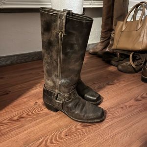 Frye harness boots